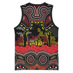 ANZAC Day Penrith Panthers Basketball Jersey Military Memorial Aboriginal Indigenous Art