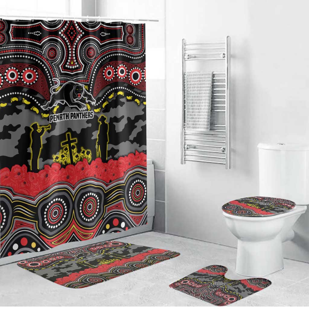 ANZAC Day Penrith Panthers Bathroom Set Military Memorial Aboriginal Indigenous Art