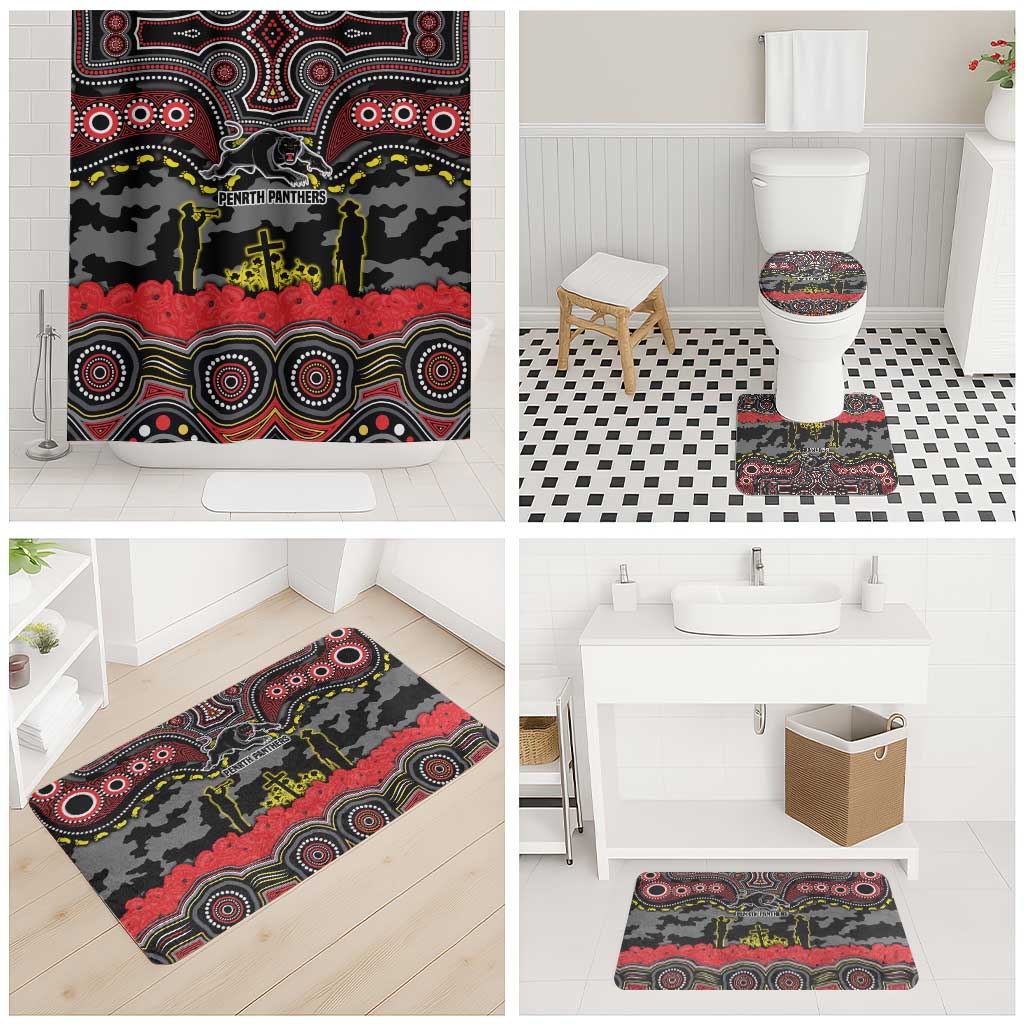 ANZAC Day Penrith Panthers Bathroom Set Military Memorial Aboriginal Indigenous Art