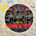 ANZAC Day Penrith Panthers Beach Blanket Military Memorial Aboriginal Indigenous Art