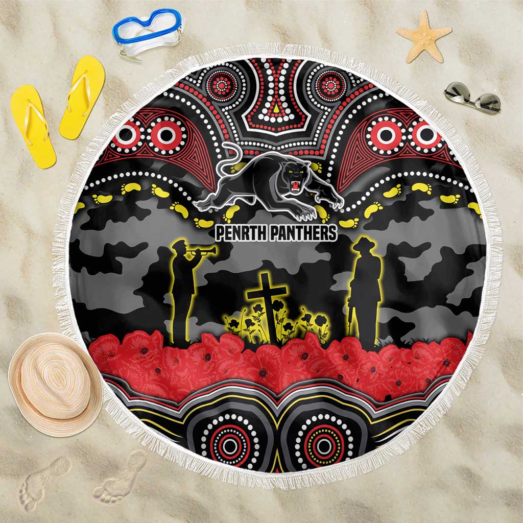 ANZAC Day Penrith Panthers Beach Blanket Military Memorial Aboriginal Indigenous Art