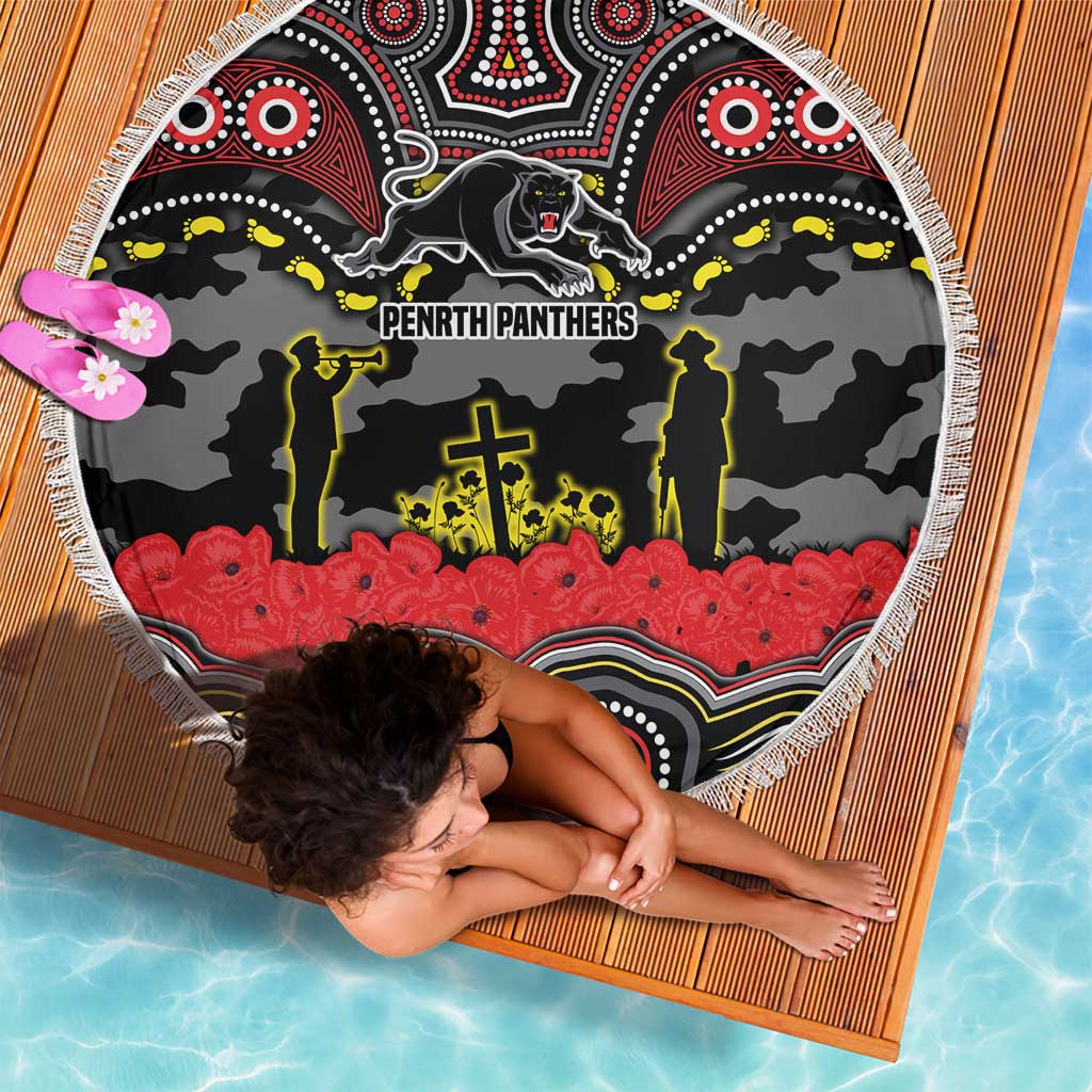 ANZAC Day Penrith Panthers Beach Blanket Military Memorial Aboriginal Indigenous Art