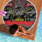 ANZAC Day Penrith Panthers Beach Blanket Military Memorial Aboriginal Indigenous Art