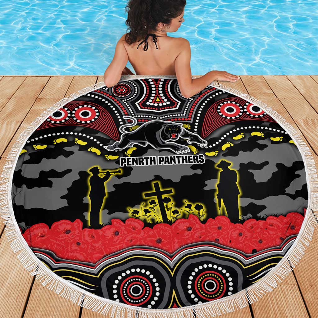 ANZAC Day Penrith Panthers Beach Blanket Military Memorial Aboriginal Indigenous Art