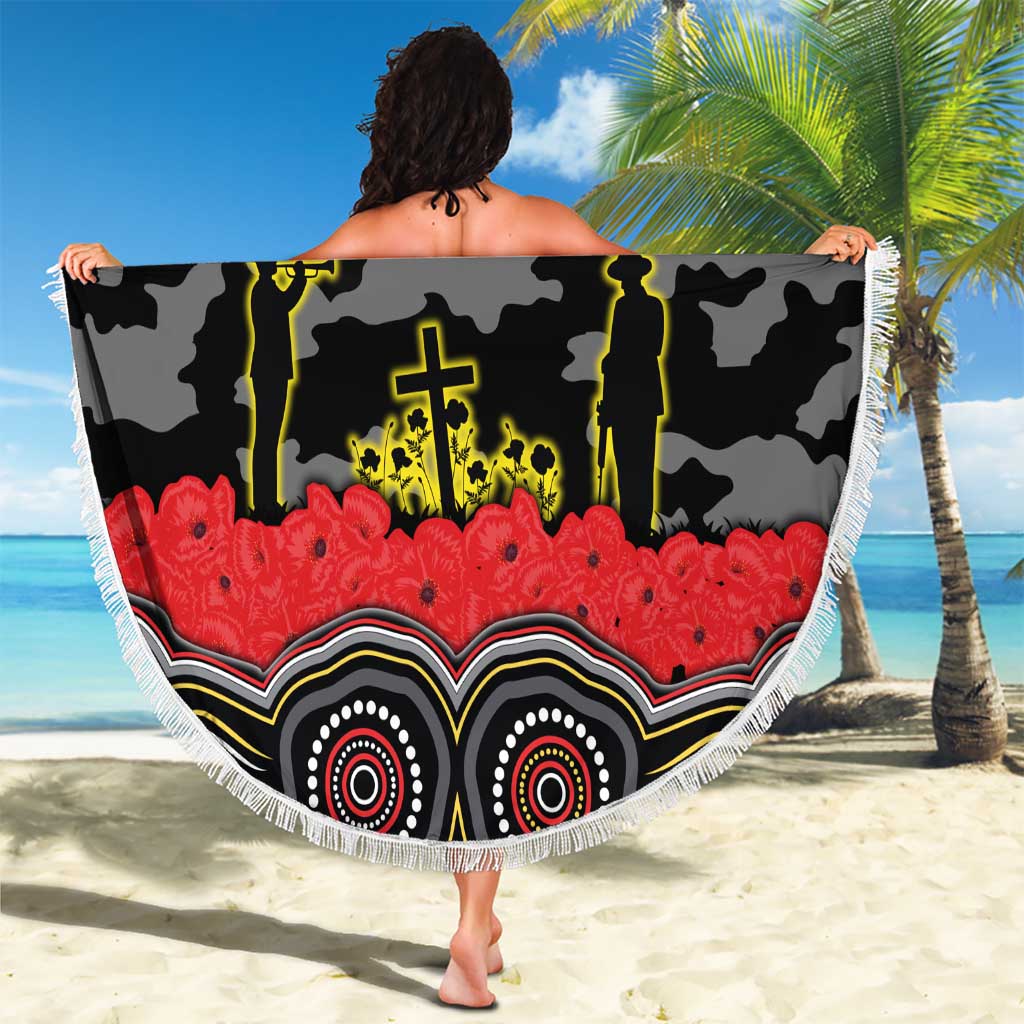 ANZAC Day Penrith Panthers Beach Blanket Military Memorial Aboriginal Indigenous Art