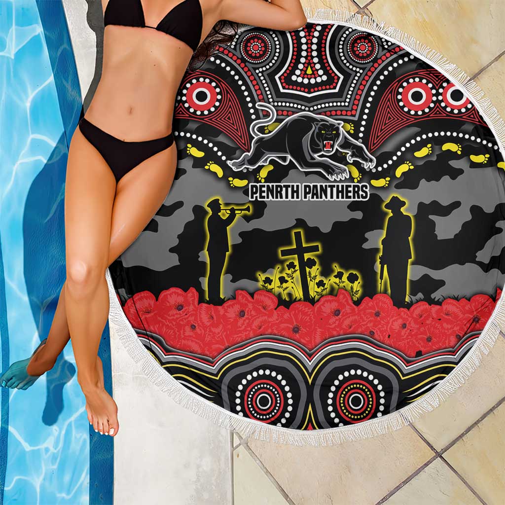 ANZAC Day Penrith Panthers Beach Blanket Military Memorial Aboriginal Indigenous Art