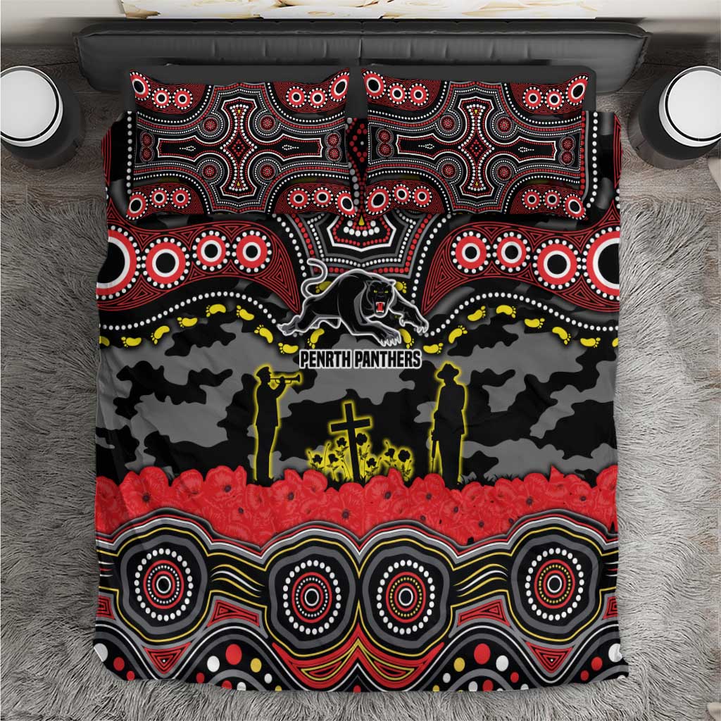 ANZAC Day Penrith Panthers Bedding Set Military Memorial Aboriginal Indigenous Art