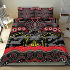 ANZAC Day Penrith Panthers Bedding Set Military Memorial Aboriginal Indigenous Art