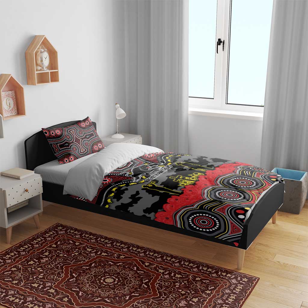 ANZAC Day Penrith Panthers Bedding Set Military Memorial Aboriginal Indigenous Art