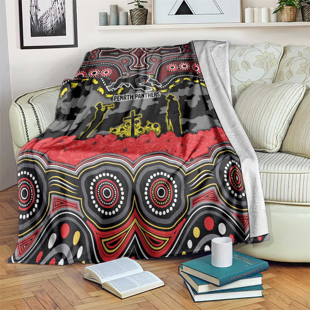ANZAC Day Penrith Panthers Blanket Military Memorial Aboriginal Indigenous Art