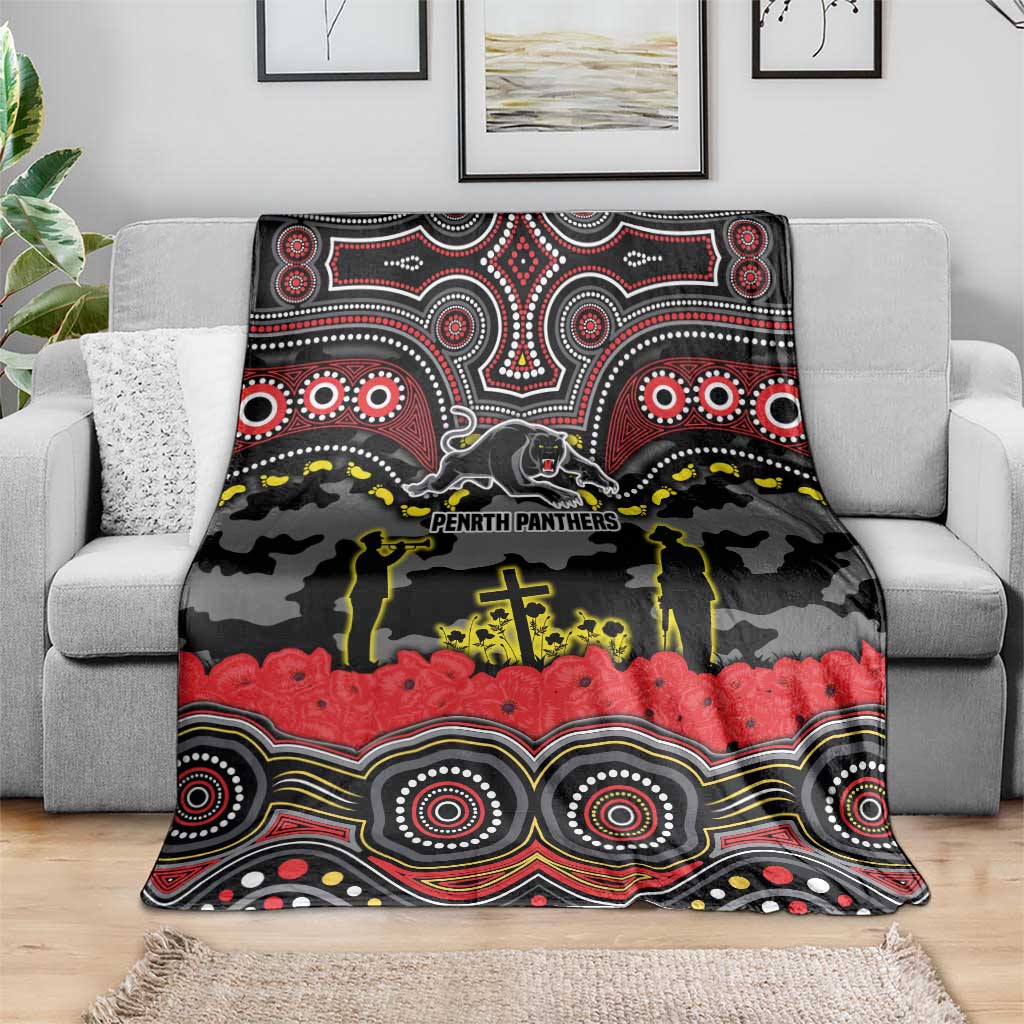 ANZAC Day Penrith Panthers Blanket Military Memorial Aboriginal Indigenous Art