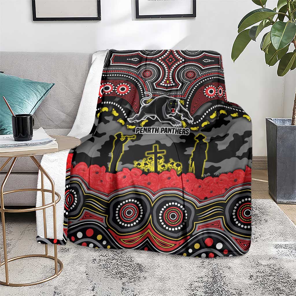 ANZAC Day Penrith Panthers Blanket Military Memorial Aboriginal Indigenous Art