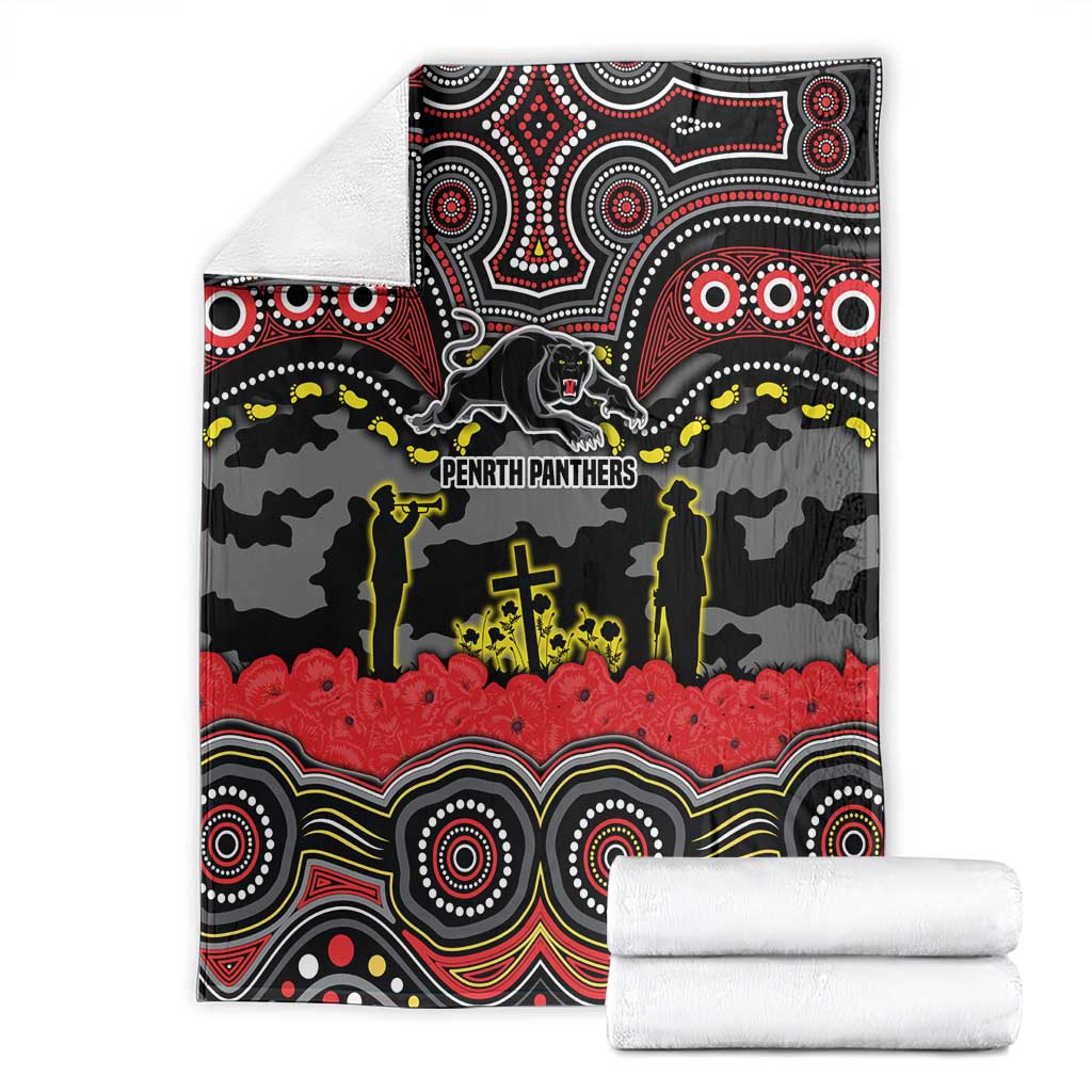 ANZAC Day Penrith Panthers Blanket Military Memorial Aboriginal Indigenous Art