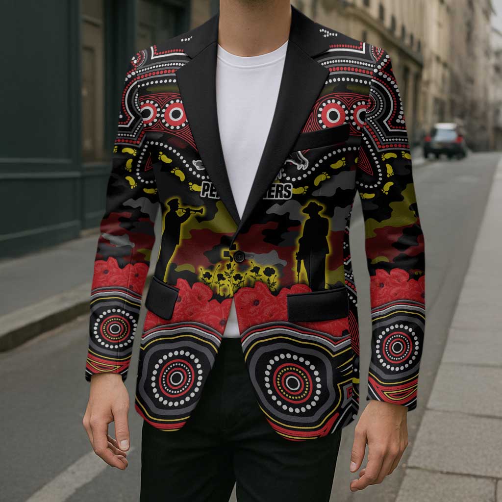 ANZAC Day Penrith Panthers Blazer Military Memorial Aboriginal Indigenous Art