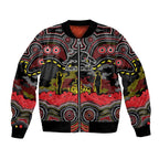 ANZAC Day Penrith Panthers Bomber Jacket Military Memorial Aboriginal Indigenous Art