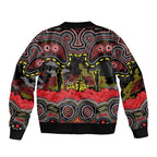 ANZAC Day Penrith Panthers Bomber Jacket Military Memorial Aboriginal Indigenous Art