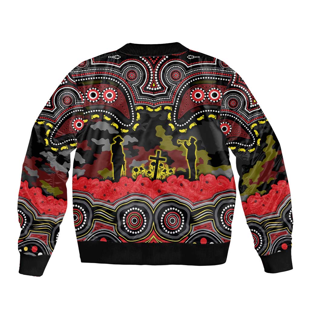 ANZAC Day Penrith Panthers Bomber Jacket Military Memorial Aboriginal Indigenous Art
