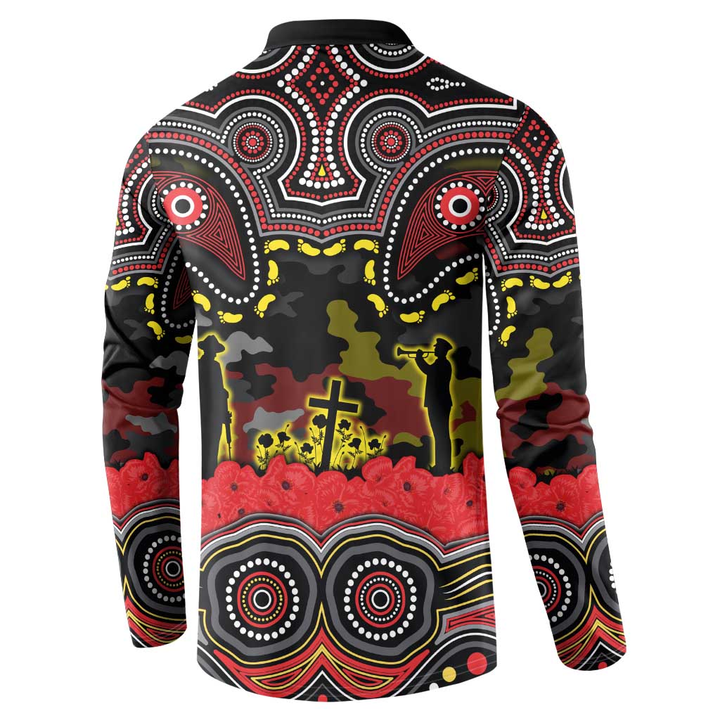 ANZAC Day Penrith Panthers Button Sweatshirt Military Memorial Aboriginal Indigenous Art
