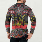 ANZAC Day Penrith Panthers Button Sweatshirt Military Memorial Aboriginal Indigenous Art