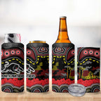 ANZAC Day Penrith Panthers 4 in 1 Can Cooler Tumbler Military Memorial Aboriginal Indigenous Art