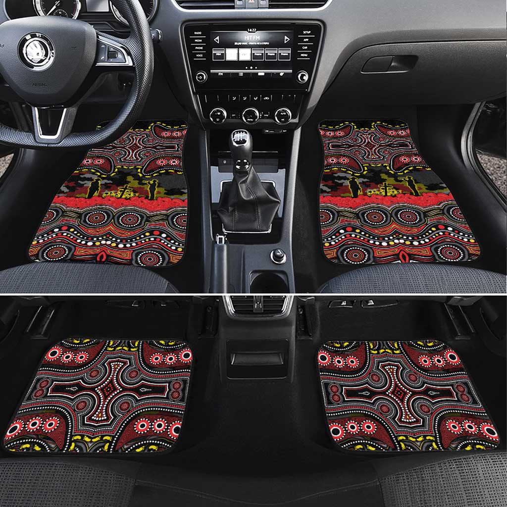 ANZAC Day Penrith Panthers Car Mats Military Memorial Aboriginal Indigenous Art