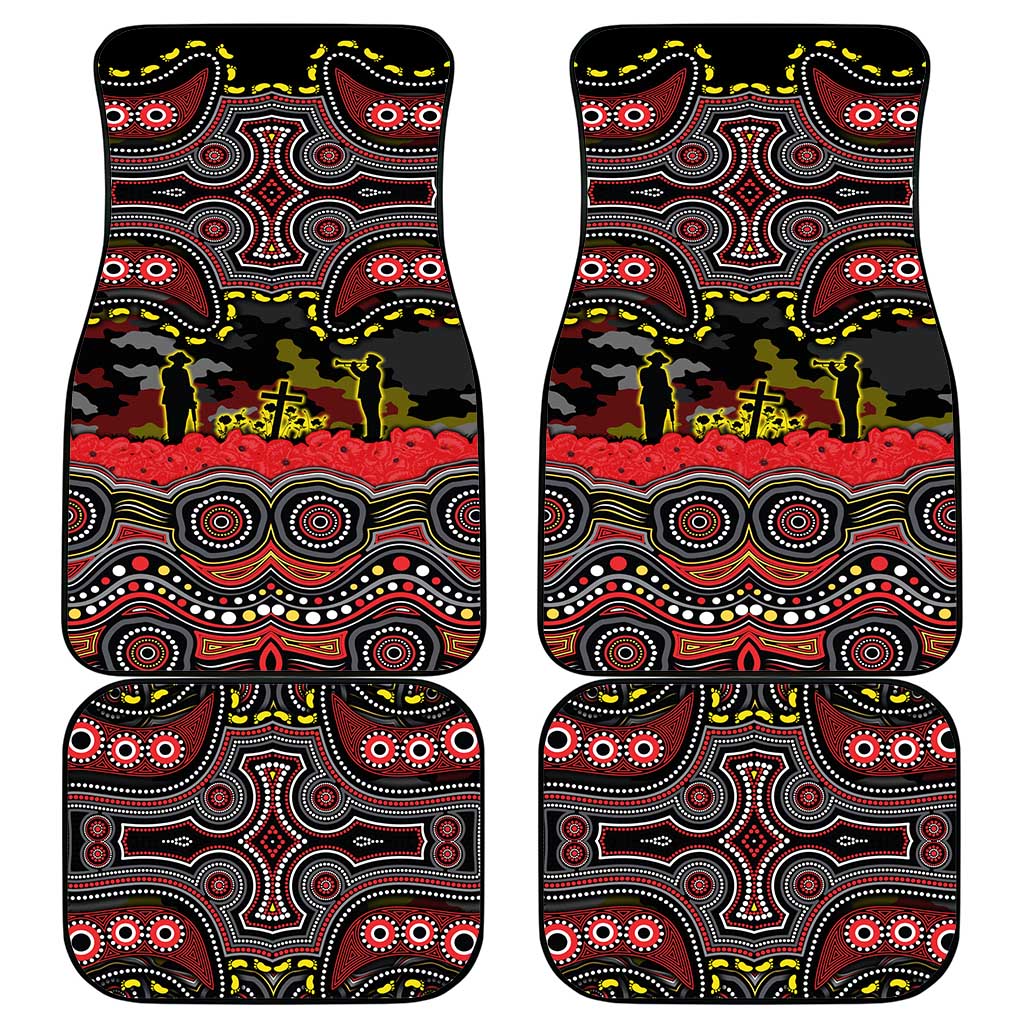 ANZAC Day Penrith Panthers Car Mats Military Memorial Aboriginal Indigenous Art