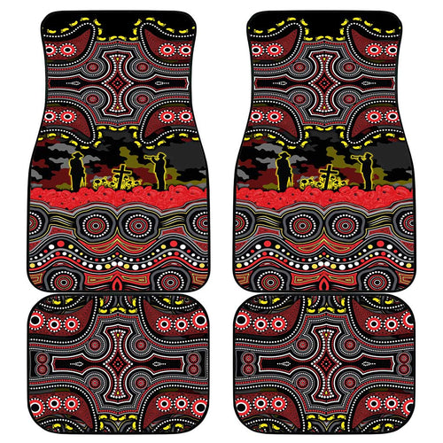 ANZAC Day Penrith Panthers Car Mats Military Memorial Aboriginal Indigenous Art