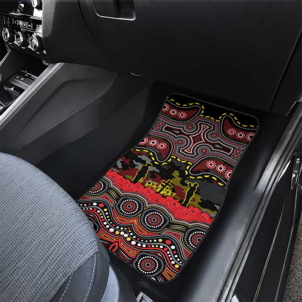 ANZAC Day Penrith Panthers Car Mats Military Memorial Aboriginal Indigenous Art