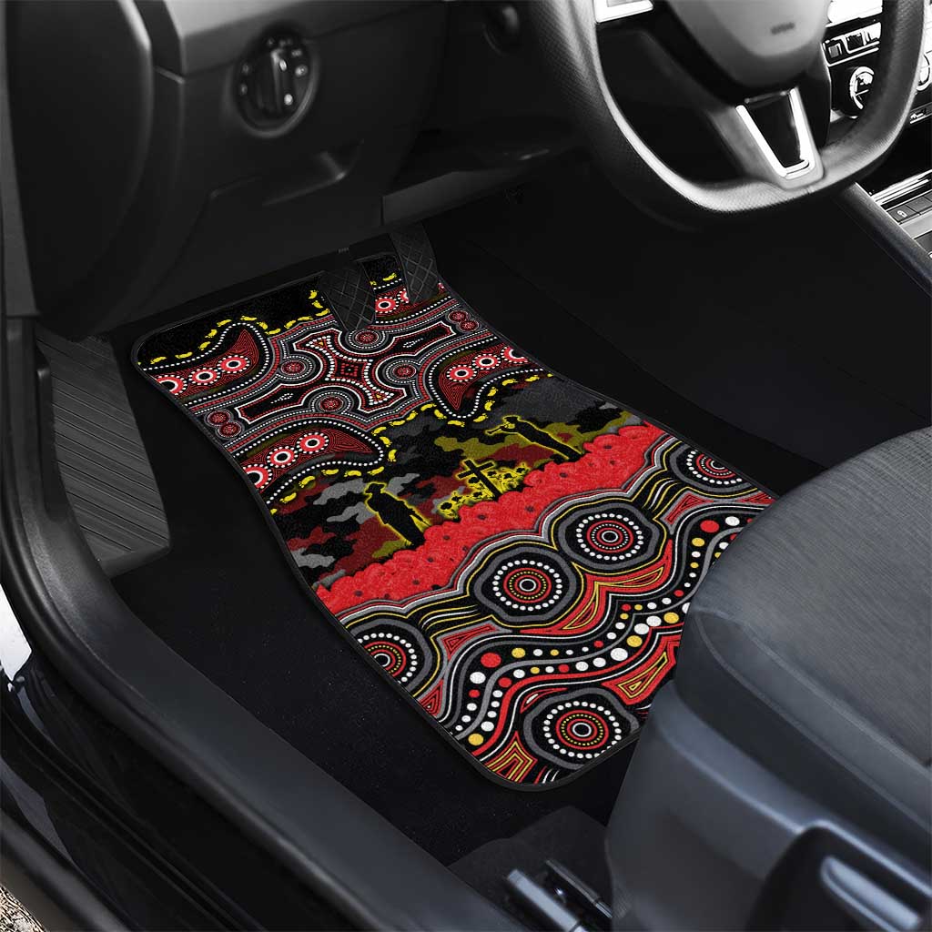 ANZAC Day Penrith Panthers Car Mats Military Memorial Aboriginal Indigenous Art