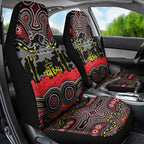 ANZAC Day Penrith Panthers Car Seat Cover Military Memorial Aboriginal Indigenous Art