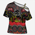 ANZAC Day Penrith Panthers Cross Shoulder Shirt Military Memorial Aboriginal Indigenous Art