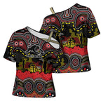 ANZAC Day Penrith Panthers Cross Shoulder Shirt Military Memorial Aboriginal Indigenous Art