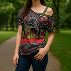 ANZAC Day Penrith Panthers Cross Shoulder Shirt Military Memorial Aboriginal Indigenous Art