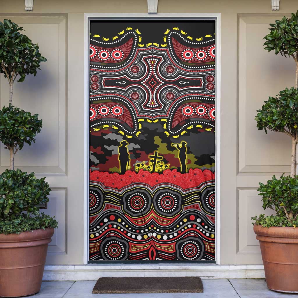 ANZAC Day Penrith Panthers Door Cover Military Memorial Aboriginal Indigenous Art