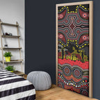 ANZAC Day Penrith Panthers Door Cover Military Memorial Aboriginal Indigenous Art