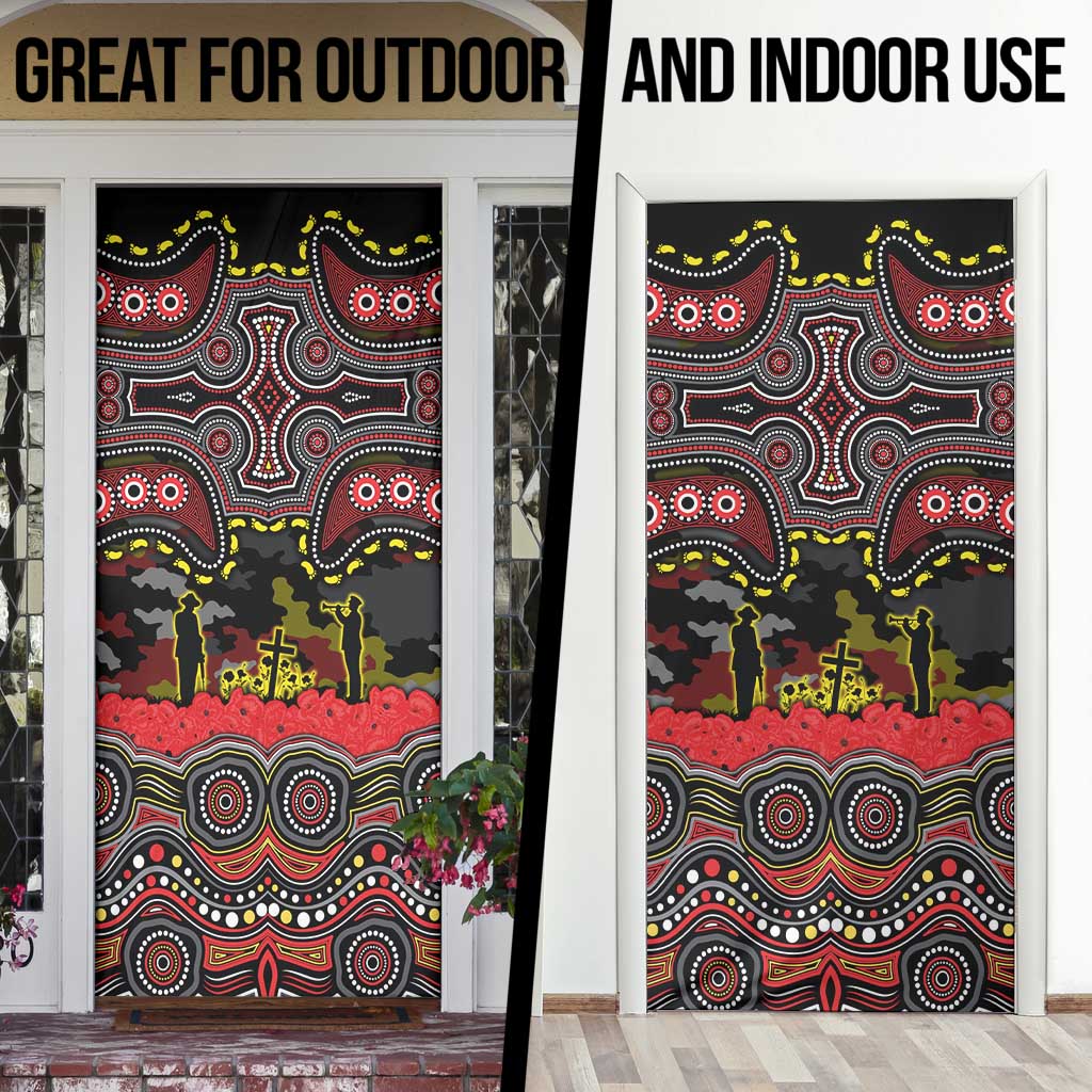ANZAC Day Penrith Panthers Door Cover Military Memorial Aboriginal Indigenous Art