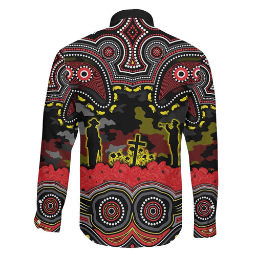 ANZAC Day Penrith Panthers Family Matching Mermaid Dress and Hawaiian Shirt Military Memorial Aboriginal Indigenous Art