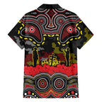 ANZAC Day Penrith Panthers Family Matching Summer Maxi Dress and Hawaiian Shirt Military Memorial Aboriginal Indigenous Art