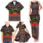 ANZAC Day Penrith Panthers Family Matching Tank Maxi Dress and Hawaiian Shirt Military Memorial Aboriginal Indigenous Art