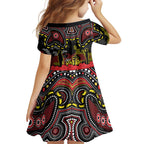 ANZAC Day Penrith Panthers Family Matching Tank Maxi Dress and Hawaiian Shirt Military Memorial Aboriginal Indigenous Art