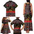 ANZAC Day Penrith Panthers Family Matching Tank Maxi Dress and Hawaiian Shirt Military Memorial Aboriginal Indigenous Art