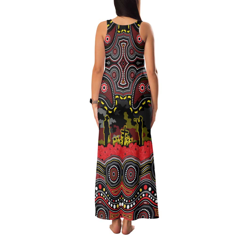ANZAC Day Penrith Panthers Family Matching Tank Maxi Dress and Hawaiian Shirt Military Memorial Aboriginal Indigenous Art