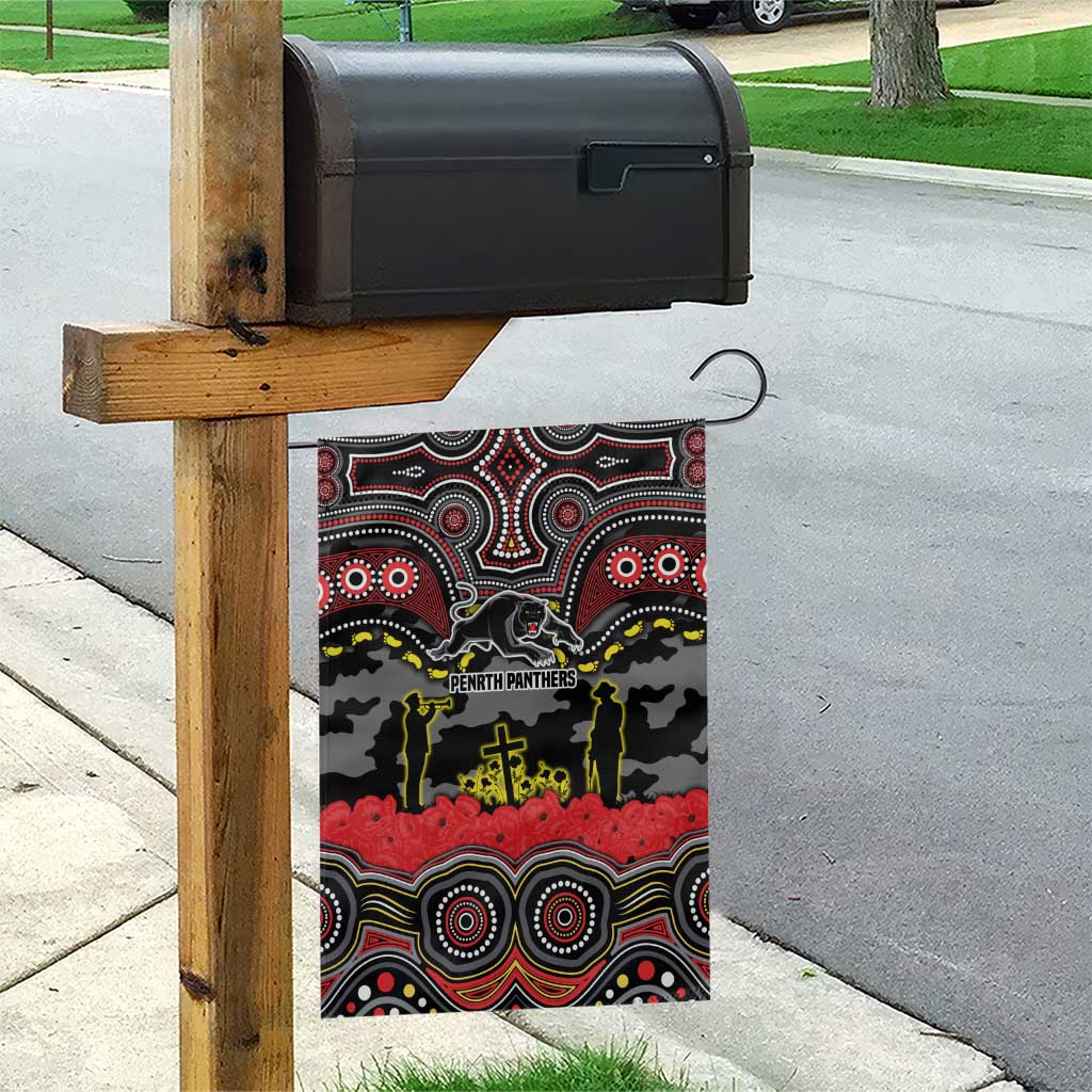 ANZAC Day Penrith Panthers Garden Flag Military Memorial Aboriginal Indigenous Art