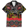 ANZAC Day Penrith Panthers Hawaiian Shirt Military Memorial Aboriginal Indigenous Art