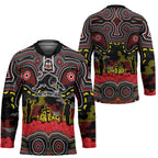 ANZAC Day Penrith Panthers Hockey Jersey Military Memorial Aboriginal Indigenous Art