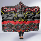 ANZAC Day Penrith Panthers Hooded Blanket Military Memorial Aboriginal Indigenous Art