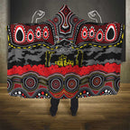 ANZAC Day Penrith Panthers Hooded Blanket Military Memorial Aboriginal Indigenous Art