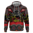 ANZAC Day Penrith Panthers Hoodie Military Memorial Aboriginal Indigenous Art