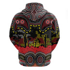 ANZAC Day Penrith Panthers Hoodie Military Memorial Aboriginal Indigenous Art