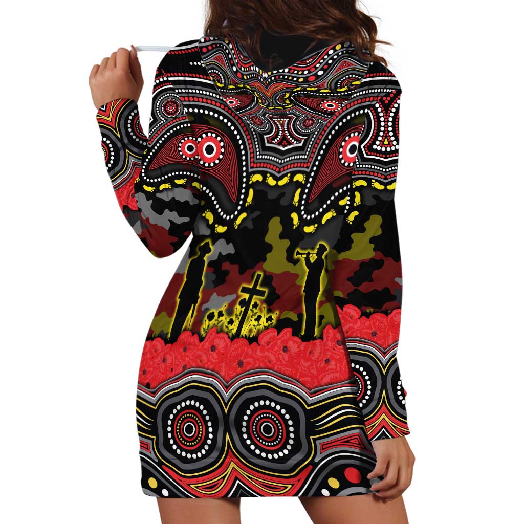 ANZAC Day Penrith Panthers Hoodie Dress Military Memorial Aboriginal Indigenous Art